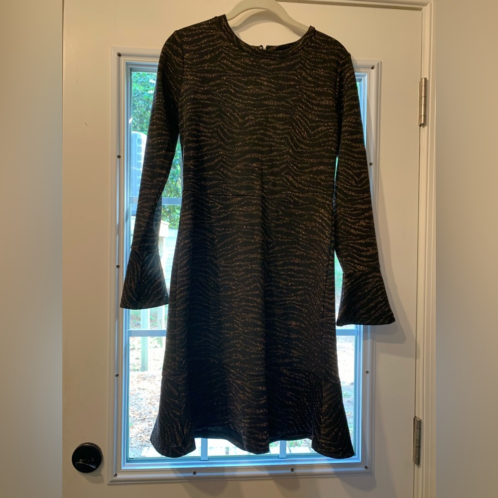 Michael Kors Black Bell Sleeve Dress